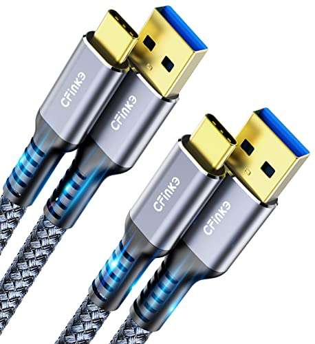 Lot de 2 câbles USB A vers C 3.1 Gen 2 CFinke - 0.3m (vendeur tiers)