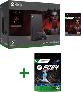 Pack Xbox Series X + Diablo IV (version digitale) + FC 24 offert (dématérialisé)