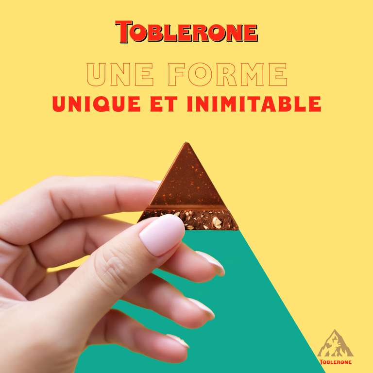 24 Barres de Chocolat Toblerone - Recette Originale (au Lait avec Nougat au Miel et aux Amandes), 24 x 35g