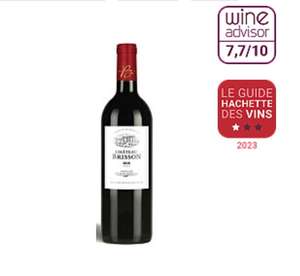 34% de remise immédiate sur une sélection de vins - Ex: Château Brisson, 2018 - Castillon Côtes de Bordeaux AOP - Rouge - 75 cl