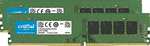 Kit mémoire RAM 64 Go Crucial CT2K32G4DFD832A - (32 Go x 2) DDR4, 3200 Mhz, CL22