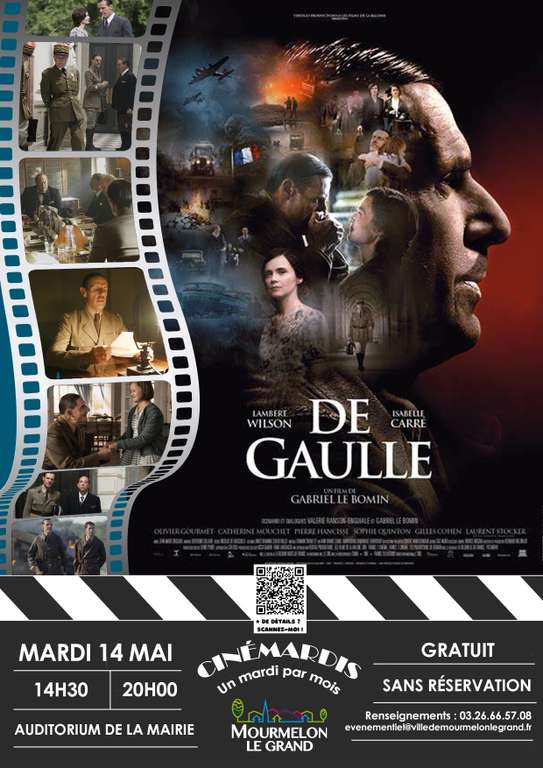 Séances de cinéma gratuites: Miraculous le film, De Gaulle, Maison de Retraite - Mourmelon-le-Grand (51)