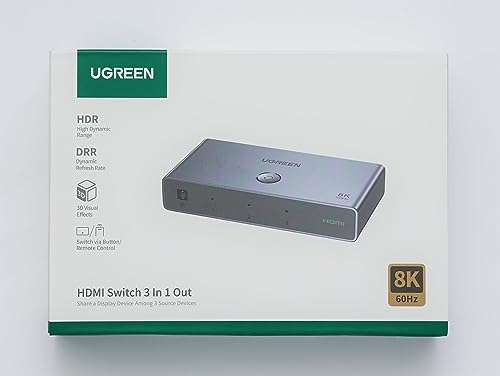 Switch HDMI 4K, Multi HDMI Switch HDMI 5 Entrées 1 Sortie, Commutateur HDMI  avec Télécommande, Multiprise HDMI 5 Port HDMI Selector Box Supporte 4K 3D  UHD, Multi HDMI pour TV, PS5,Blu-Ray, DVD