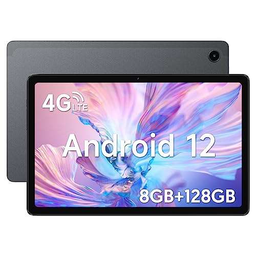 Tablette Android 12 Tablette Tactile 10.1 Pouces 8Go RAM+128Go ROM
