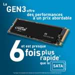 SSD interne Crucial P3 4To M.2 PCIe Gen3 NVMe - Jusqu’à 3500Mo/s - (Édition Acronis)