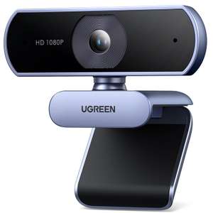 Webcam UGREEN - 1080P, 30FPS, 2 micros, rotation 360° (Vendeur Tiers, via coupon)