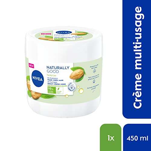 Crème multi-usage pour toute la famille Nivea Naturally Good Family Care (1 x 450 ml)