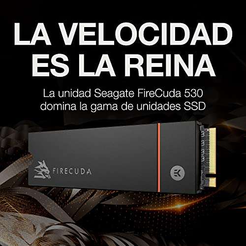 SSD interne M.2 Seagate Firecuda 530 - 1 To, 7300Mo/s 6000Mo/s lecture écriture, avec dissipateur de chaleur