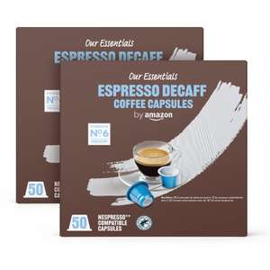 Capsules De Café Décaféiné Compatibles Avec Nespresso, Torréfaction Moyenne, 100 Unité