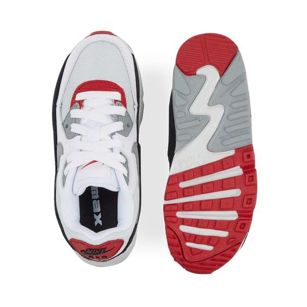 Chaussures Nike Air Max 90 - Blanc/rouge/noir (du 28.5 au 35)