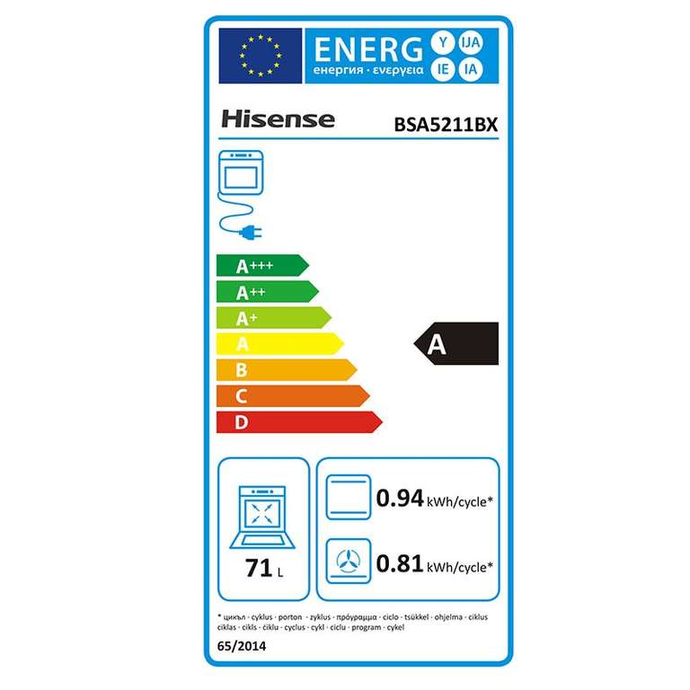 CDAV] Four chaleur tournante Hisense BSA5211BX - Chaleur pulsée, Catalyse,  71 litres (via ODR 30€) – Dealabs.com