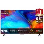 TV LED 55" TCL 55P637 - 4K UHD, Google TV