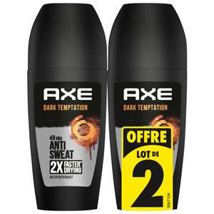 Lot de 2 déodorants Axe - Différentes variétés, 2x50ml (Via 5.60€ sur la carte de fidélité)