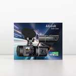 Abask Caméra de Voiture 32G Carte SD, 310° Grand Angle Full HD Double 1080P, Enregistrement en Boucle, HDR (Vendeur tiers - via coupon)