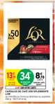 Boîte de 50 capsules L'Or Espresso (4,48€ via Carte fidélité)