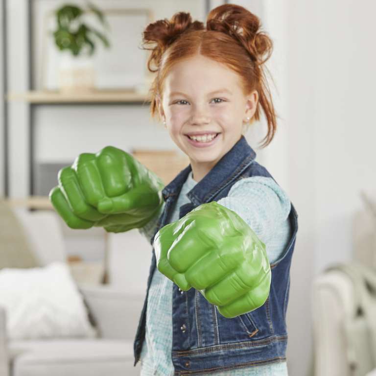 Marvel Avengers – Gants Fracassants Hulk En Mousse, Jouet Déguisement Enfant Dès 5 Ans, Vert