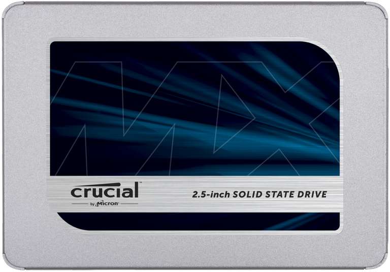 SSD interne 2.5" Crucial MX500 (CT500MX500SSD1) - 500 Go, TLC 3D, DRAM