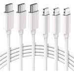 [CDAV] Lot 3 Cables USB C vers Lightning Charge iPhone Rapide MFi Certifié 2m (Vendeur Tiers)