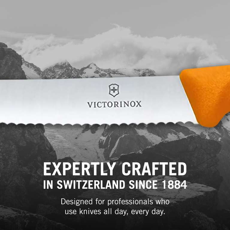 Set de Couteaux Victorinox Swiss Classic - 6 Pièces, Bord Dentelé, Acier Inoxydable, Coloré