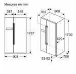 Réfrigérateur Side by Side américain Bosch Série 4 (KAN93VIFP) - 178.7 x 90.8 cm (1277€ avec le code WELCOME10)