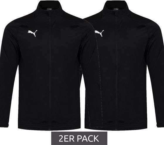 Lot de 2 vestes de sport Homme PUMA Liga Sideline Poly Jacket - Avec veste dryCELL - Noir (Plusieurs tailles disponibles)