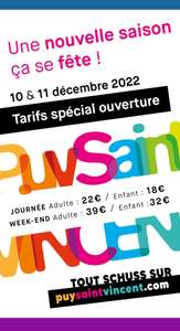 Forfait Ski hiver 2022-2023 Puy-Saint-Vincent - Ex : Forfait 1 Jour