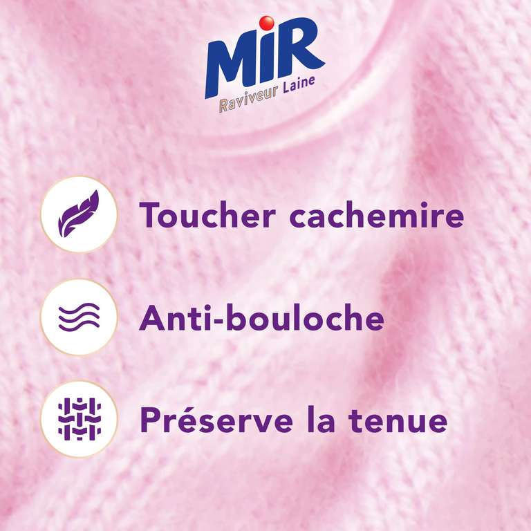 Mir - Raviveur Laine - Pour Laine et Délicats - 27 lavages, 1.49 l –