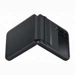 Etui à rabat en cuir pour Samsung Galaxy Z Flip 4 - Noir (via coupon + ODR de 20€)