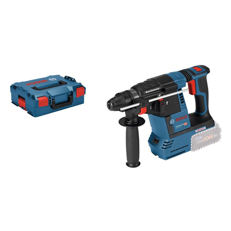 Perforateur Bosch Professional 18V-26 avec L-BOXX (batterie et chargeur non inclus)