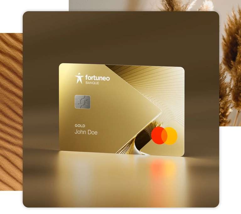 [Sous conditions] 150€ offerts pour une première ouverture de compte bancaire Fortuneo avec la carte Gold Mastercard