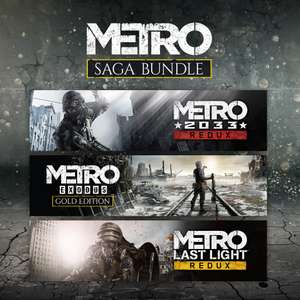 Metro Saga Bundle : Métro 2033 Redux + Last Light Redux + Exodus Gold sur PS4/PS5 (dématérialisé)