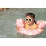 Bouée piscine gonflable imprimé fleurs pour enfant 3-6 ans Nabaiji - rose, 51 cm
