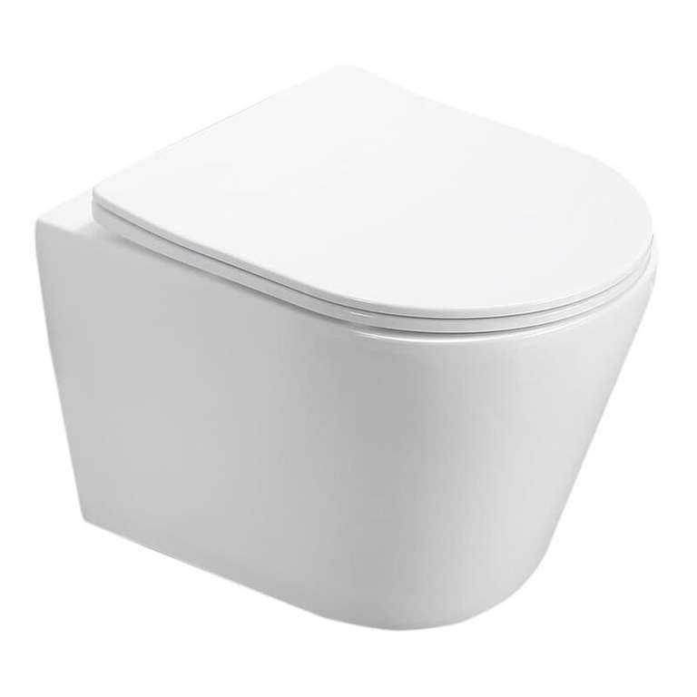 Pack WC Grohe : Bâti-support + WC suspendu Swiss Aqua Technologies Infinitio sans bride (fixation invisible) + Plaque chrome