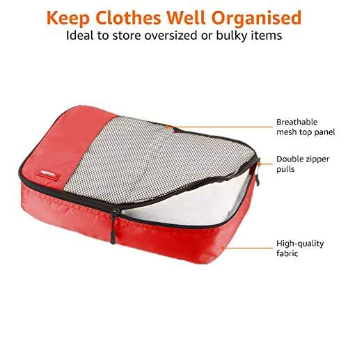 Basics sacoches de rangement pour bagage 2 x M/2 x L Taille
