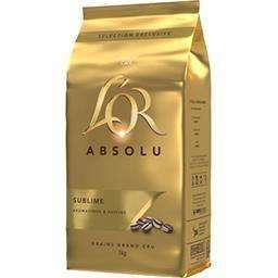 2 Paquets de café en grains l'OR Absolu , 2 x 1 Kg.