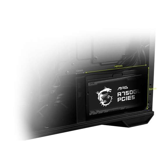 Kit upgrade pour PC MSI - Mag Forge 320 R Airflow + Mag A750 Gl