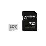 Carte microSD SDXC/SDHC Transcend 300S - 256Go + adaptateur SD (TS256GUSD300S-A)