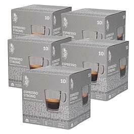 Lot de 80 capsules pour Dolce Gusto Espresso Strong Café quotidien - 5 x 16 capsules