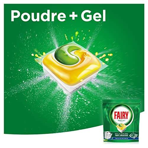 Tablette Lave-Vaisselle tout en 1 Brise Platinum+ Brise Fraîche FAIRY : le  paquet de 64 doses à Prix Carrefour
