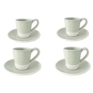 4 tasses à thé avec sous-tasses (35 cl) - Onet le château (12)