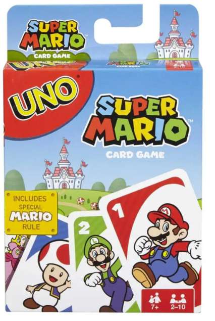 Jeu de cartes Uno en promotion.Ex : Uno édition Super Mario