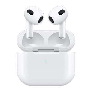 Ecouteurs sans-fil Apple AirPods 3 (2022) avec boîtier de charge sans fil MagSafe (via ODR de 40€)