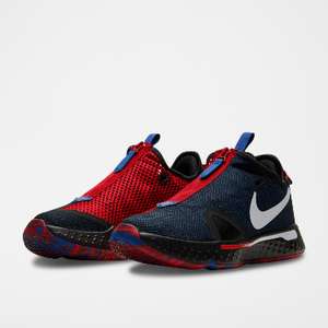 Chaussures homme Nike PG 4 - Bleu marine chiné et rouge, Taille 49,5 et 51,5
