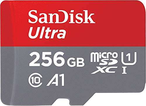 Carte Mémoire microSDXC SanDisk Ultra - 256 Go + Adaptateur SD