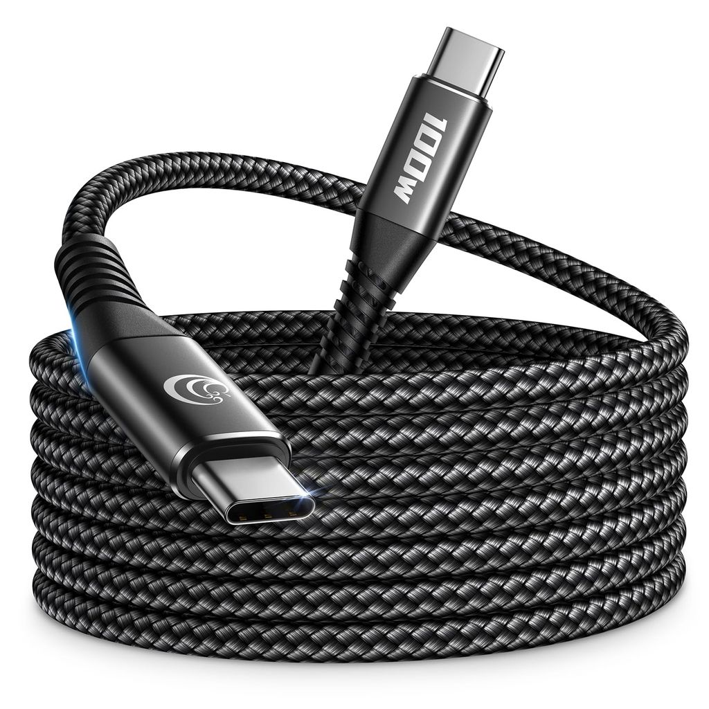 Câble Chargeur Nylon Tressé Aioneus - 100W, USB C vers USB C , 2m PD 5A (Via Coupon - Vendeur Tiers)