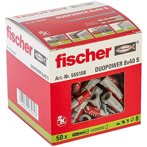 Lot de 50 chevilles Fisher DuoPower - 8x40 S