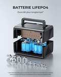 Générateur électrique / Batterie portable Bluetti EB3A - 600W (1200W crête), 268 Wh, LiFePO4, Recharge 0-80% en 30 min (vendeur Bluetti))