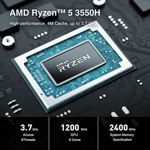 Mini PC Trigkey - AMD Ryzen 5 3550H, Win11 Pro, 16 Go DDR4, SSD 500Go (Vendeur Tiers)