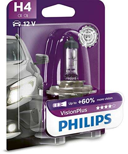 Ampoule de phare avant H4 Philips Visionplus