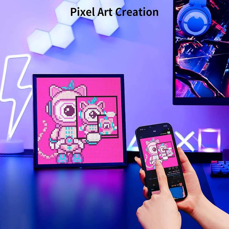 Ecran avec panneau LED pour Pixel Art Divoom Pixoo-64 - 64x64